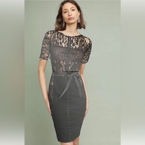 Byron, Lars Carissima black lace sheet midi dress size 0